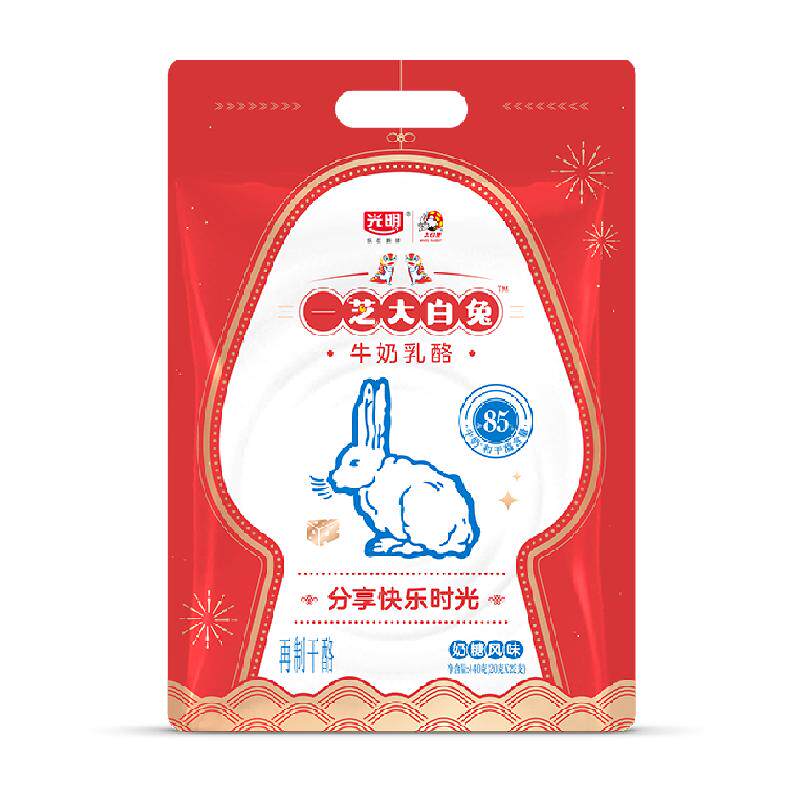 【详情页领券再减20元】光明一芝大白兔奶酪棒440g儿童即食零食