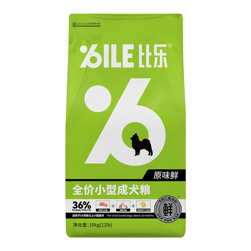 比乐原味鲜冻干狗粮靓毛缓泪痕