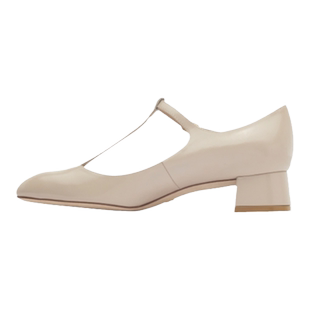 SW VIVIENNE T-STRAP PUMP 优雅T字带搭扣粗跟高跟鞋女浅口单鞋