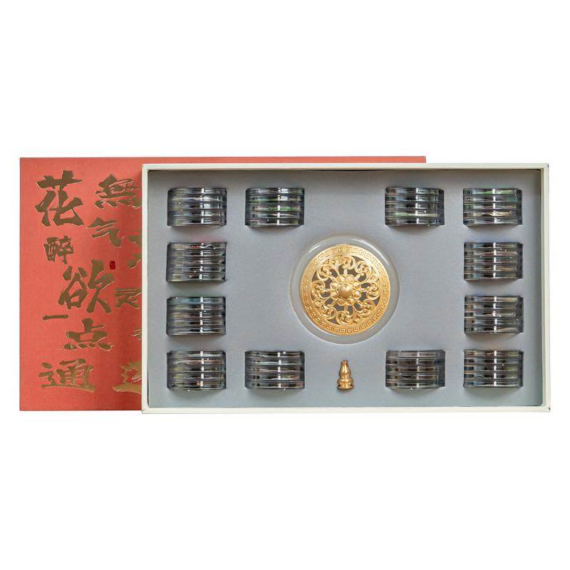无粘粉鹅梨帐中香礼盒盘香老山檀