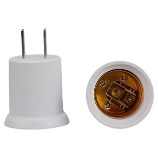 新款排插灯头灯座立式转E27螺口灯头螺旋口螺丝口插座灯口一体