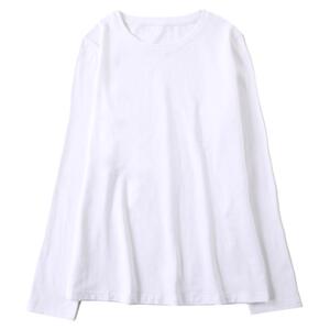 白色打底衫小衫女2023年春秋新款长袖t恤纯棉内搭纯白正肩体恤