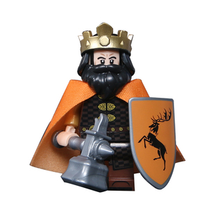 中世纪骑士武士积木人仔权力的游戏古代士兵军事拼装人偶塑料玩具
