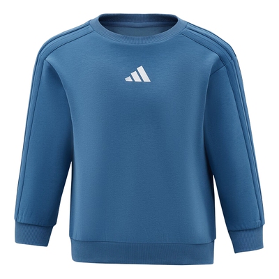 adidas阿迪达斯男大童纯色简约套头衫2026春运动圆领卫衣 KW1209