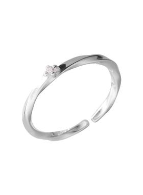 情侣简约轻奢开口可调节尾戒