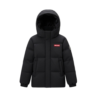 【时空道宇系列】鸭鸭儿童羽绒服2025冬季新款男女童短款连帽外套