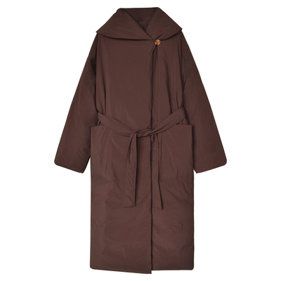 因由通勤锦纶长款羽绒服