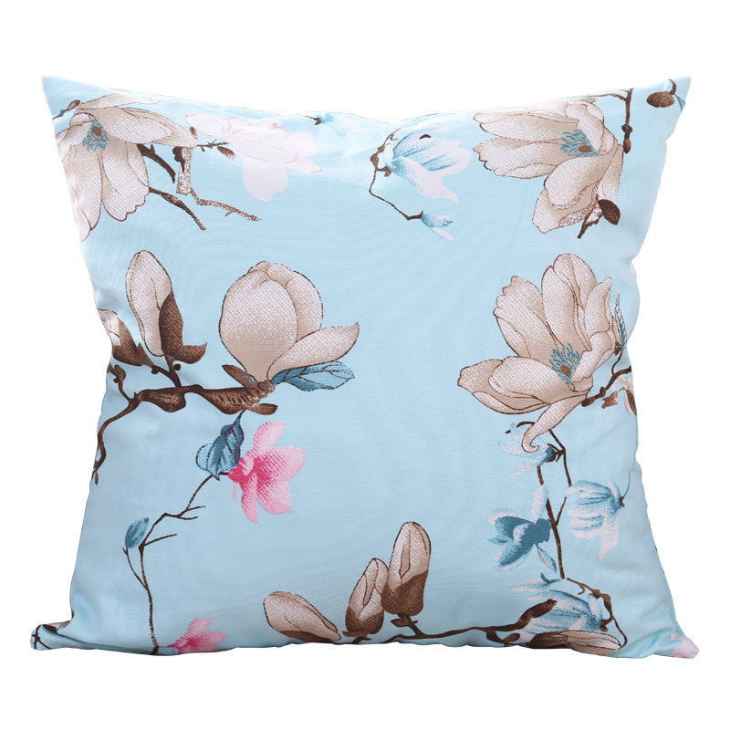 蒙月全棉帆布抱枕套不