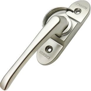 不锈钢门窗月牙锁铝合金塑钢推拉门锁扣阳台玻璃窗户锁搭扣半月勾