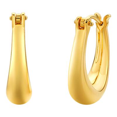 大耳垂福音18K金耳环