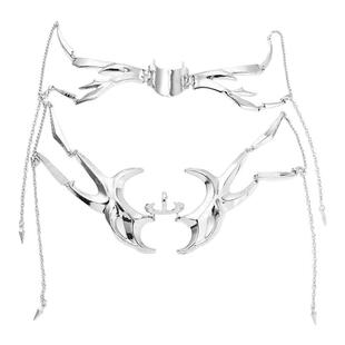 止咬器男cos恋与深空面具夏以昼跗骨之痕狼尾全脸成人类金属面罩