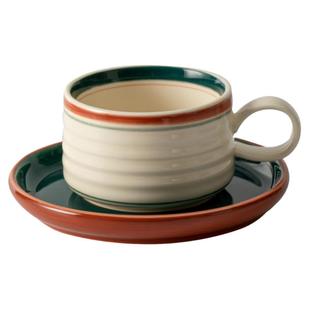 拉花咖啡杯碟陶瓷中古杯子喝水杯马克杯韩式下午茶ins高颜值套装