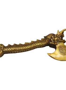 纯铜斧头福字家居装饰摆件