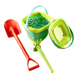 赶海挖沙工具套装儿童沙滩玩具宝宝玩水折叠水桶小铲子海边沙池土