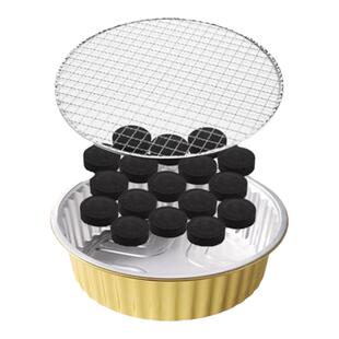 户外围炉煮茶烤炉一次性烤盘全套烧烤烤肉野餐火炉小炭炉露营装备