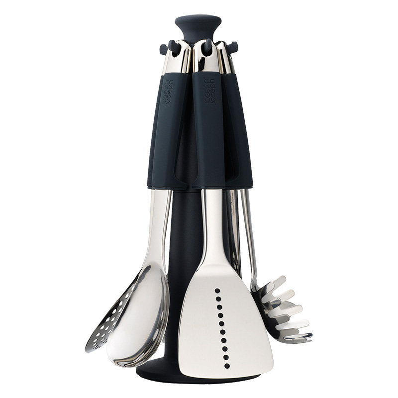 JosephJoseph锅铲套装旋转铲子平铲炒菜不锈钢厨具漏勺家用 95029