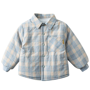 婴儿棉服秋冬2025新款儿童内胆棉衣纯棉男童夹棉外套宝宝棉花棉袄