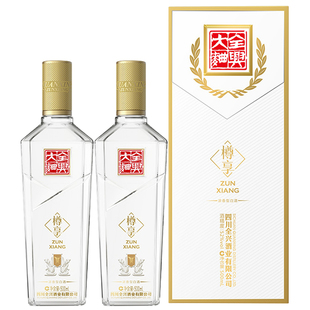 【酒厂自营】成都全兴大曲樽享52度500ml*2瓶双支装纯粮白酒