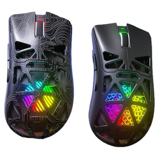 狼蛛（AULA）SC620三模无线蓝牙鼠标2.4G电竞镂空炫酷背光轻量化