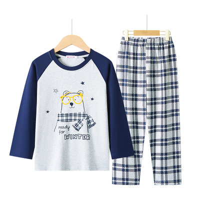 【100%棉】猫人男童家居服春秋
