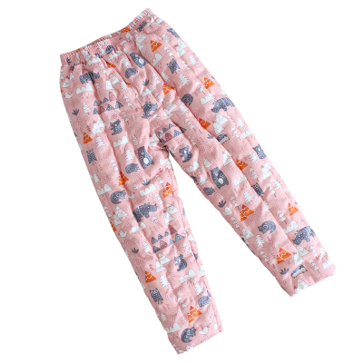 中大童棉花手工加厚保暖高腰棉裤