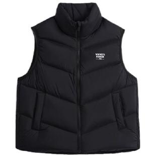 李宁女士羽绒马甲女子保暖2026秋冬季新款高蓬松立领防风坎肩外套