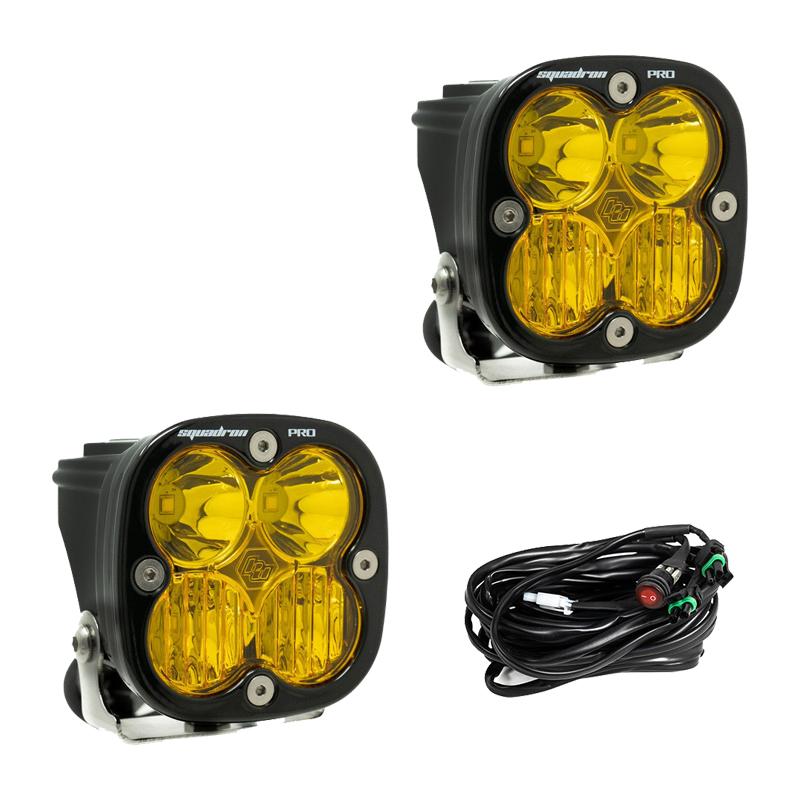 BAJA Designs巴哈四叶草越野射灯黄光雾灯A柱辅助灯四灯珠混合光