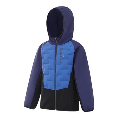 李宁正品男大童拼接保暖羽绒服