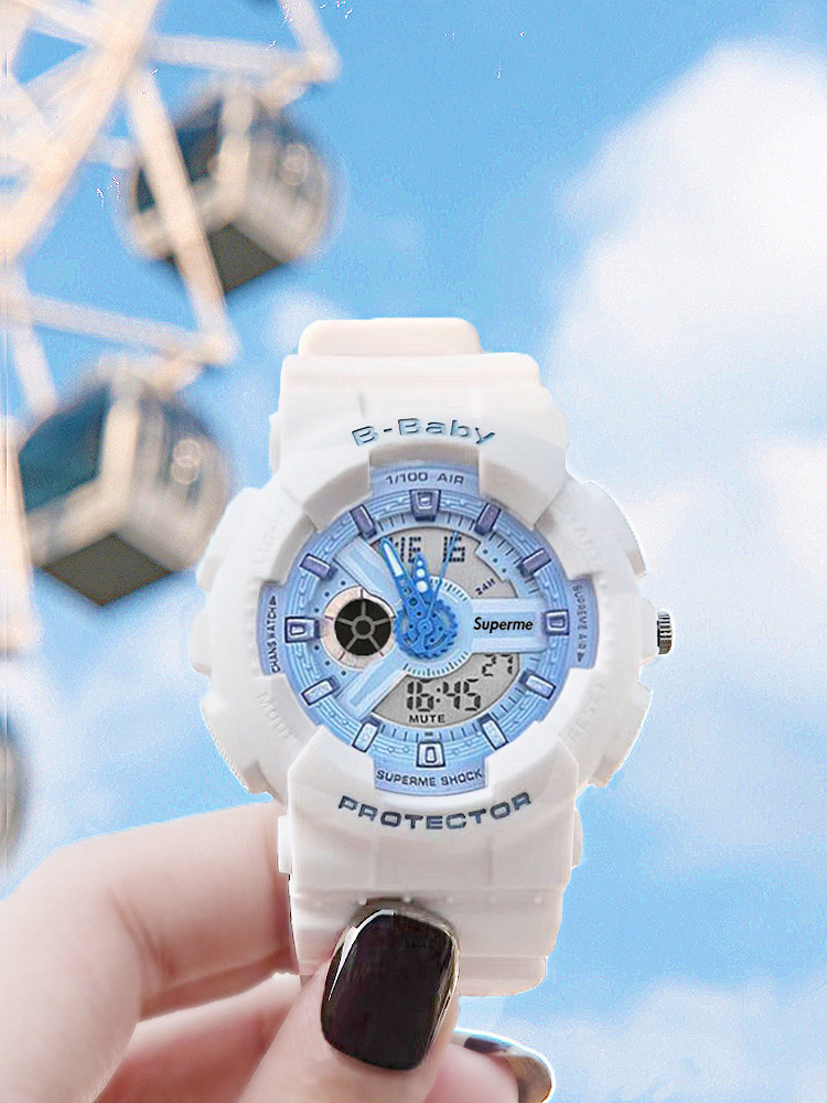 杨紫同款手表女ins风独角兽电子表初中学生儿童简约运动防水夜光