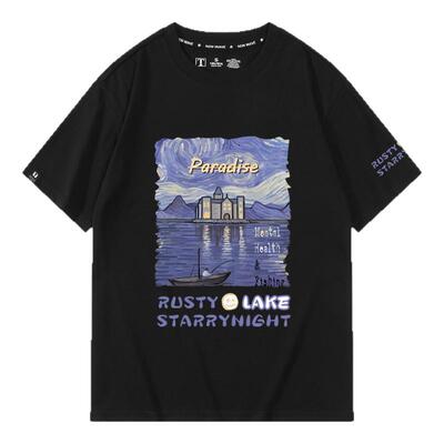 休闲宽松纯棉情侣短袖