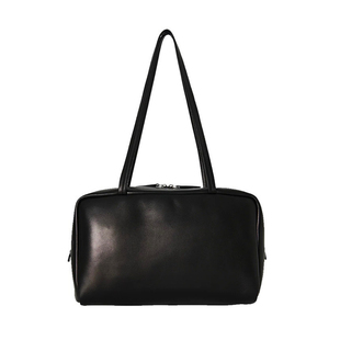 Jennie同款Astra保龄球包羊皮极简大容量单肩包高级感单肩腋下包