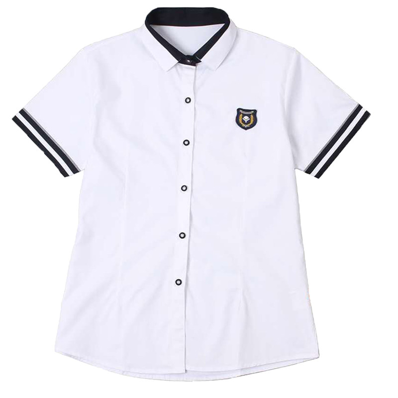 南宁校服 中学生夏季制服 新希望短袖白色衬衫套装正装校服 包邮