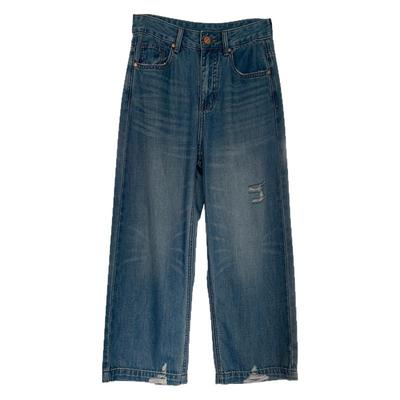 冰爽天丝莱赛尔水洗直筒牛仔裤