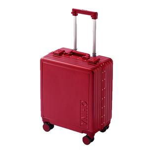 袋鼠小行李箱可上飞机14寸20x30*40春秋航空女红色密码皮箱子小号