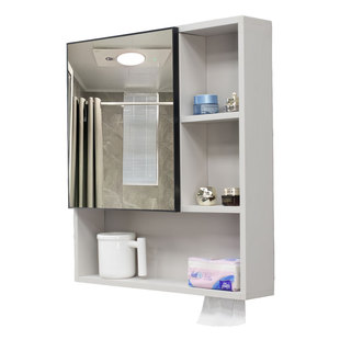 单独浴室柜镜柜卫生间挂墙式壁挂镜子洗手盆收纳置物架厕所浴室镜