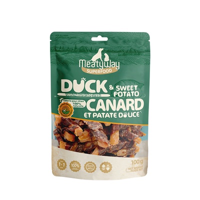 爵宴狗零食肉缠果蔬100g鸡鸭肉干