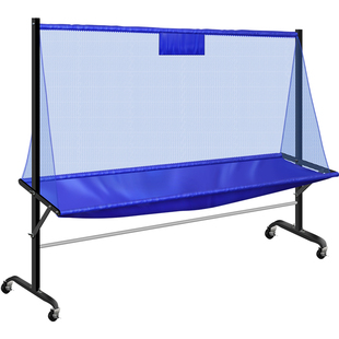 乒乓球集球网训练便捷式收集球网移动式发球机室内落地式接球网架