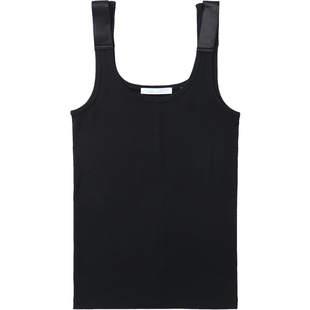 IT HELMUT LANG女装修身罗纹背心新款简约日常款纯色内搭2H1516XM