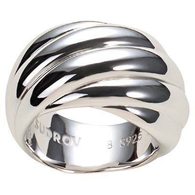 SUDROV素觉925银简约设计感戒指