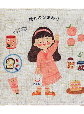 原创日系棉麻卫生巾收纳包便携小随身可爱少女姨妈巾包包月事小包