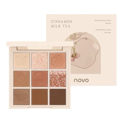 novo眼影盘ins超火平价学生奶茶