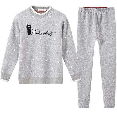 一套学生初中少女风大童保暖内衣