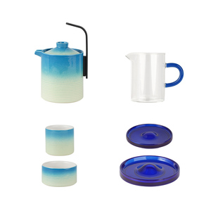 故宫 千里江山 茶具套装 11件套 陶制茶具礼品茶杯故宫官方旗舰店