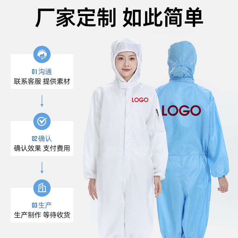 无尘服连体男女防尘衣全身防静电洁净车间电子厂喷漆养殖工作防护
