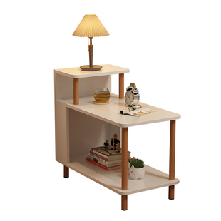简易卧室床头柜子家用卧室置物架窄小型实木床边柜出租房用小边几