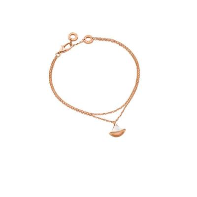 【自营】中古99新宝格丽Divas' Dream 系列18K玫瑰金手链珍珠贝母