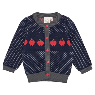 3件5折 Little现货丹麦floess FW25秋冬男女童针织毛衣开衫圣诞风