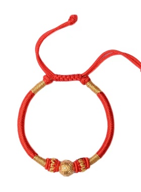 普陀山可调节转运珠编织红绳