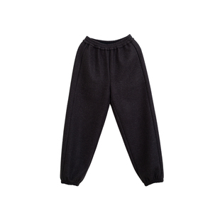 忘城A802座/岁月如歌/冬季重磅500g一体绒针织保暖束脚裤休闲长裤