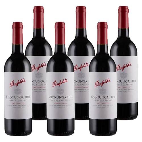 澳洲奔富寇兰山红葡萄酒Penfolds Koonunga Hill整箱六支装蔻兰山